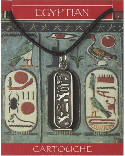 Cleopatra Cartouche Pendant - Pewter