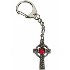 Celtic Gem Cross Key-Ring