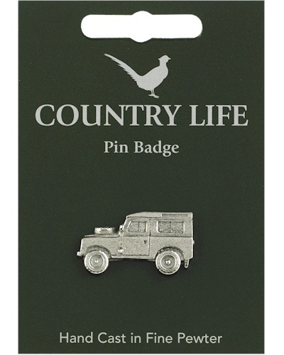 Country Life 4X4 Pin Badge - Pewter