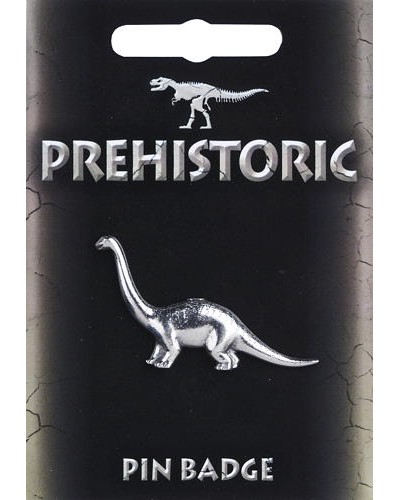 Diplodocus Pin Badge - Pewter