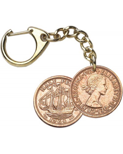 Half Penny Key-Ring - Elizabeth II