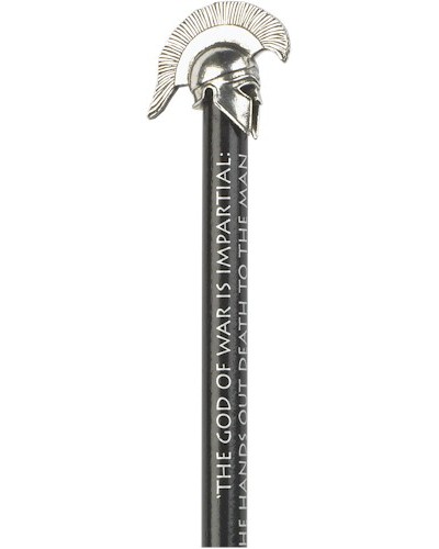 Greek Helmet Pencil Topper - Pewter