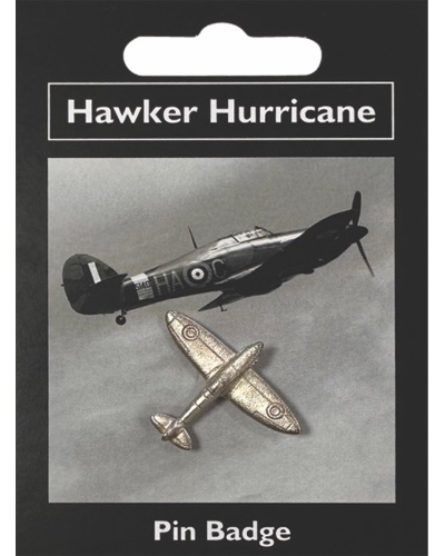 Hurricane Pin Badge - Pewter