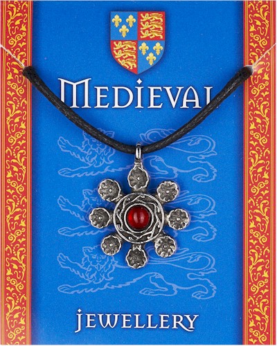 Heraldic Gem Pendant - Pewter