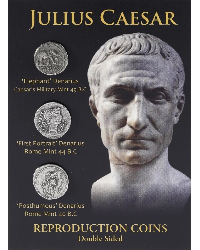 Julius Caesar Coin Set of 3 Coins