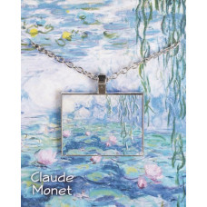 Claude Monet 3D Pendant on Chain