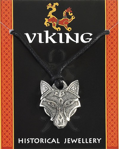 Odin’s Wolf Head Pendant - Pewter