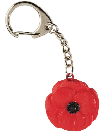 Resin Poppy Key-Ring