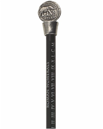 Roman Coin Pencil Topper - Pewter