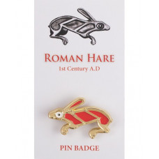 Roman Hare Enamel Pin Badge