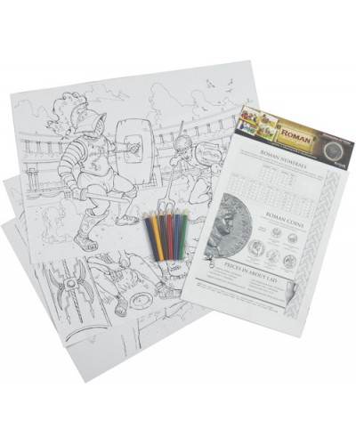 Roman Educational Colouring Posters