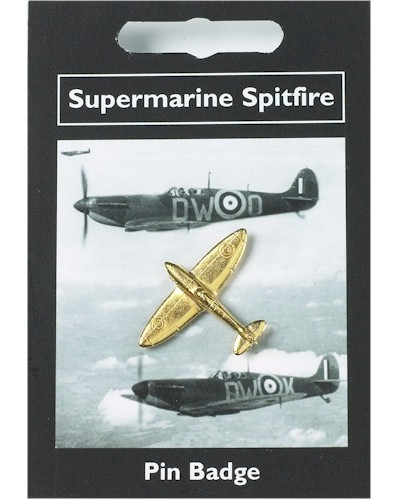 Supermarine Spitfire Pin Badge - Gold Plated