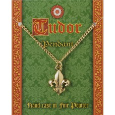 Tudor Fleur de Lys Pendant - Gold Plated