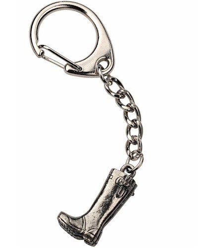 Wellington Boot Key-Ring - Pewter