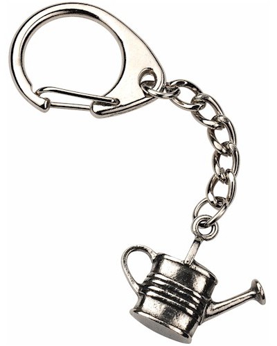 Watering Can Key-Ring - Pewter