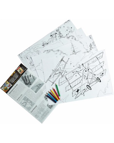 World War I Educational Colouring Posters